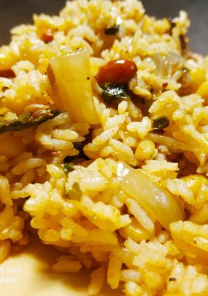 A picture of Govind Bhog Rice Pulao.