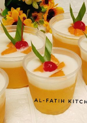 Foto resep Puding mangga vla susu