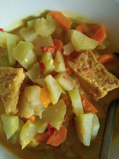 Foto resep Sayur Labu Siam + Tahu Kuah Santan