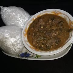 A picture of Tuwon shinkafa da miyar gyada.