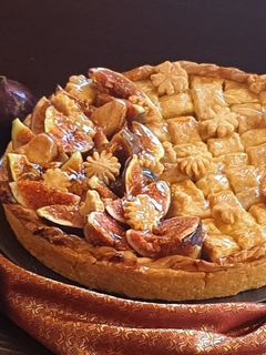 Foto di Crostata di farro con fichi vegan