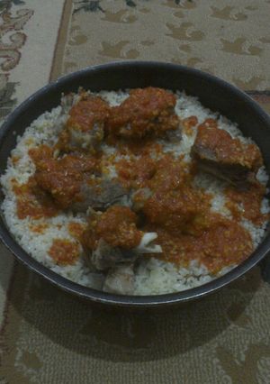 صورة لوصفة فتة لحمة