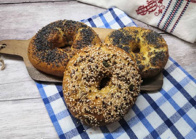 Glutén- és tejmentes bagel recept foto