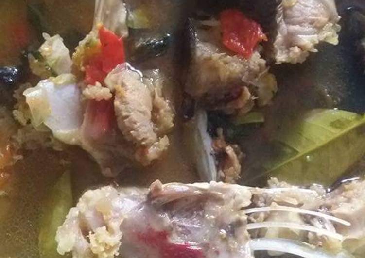 Resep Ikan kakap merah kuah kuning yang praktis
