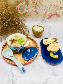Hình của món Cháo Hàu Nấm Rơm.