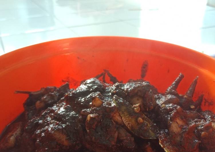 Proses meracik Cumi hitam pedas Lezat