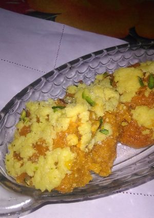 A picture of Pumpkin barfi.