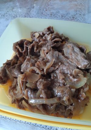 Foto resep Beef teriyaki simple