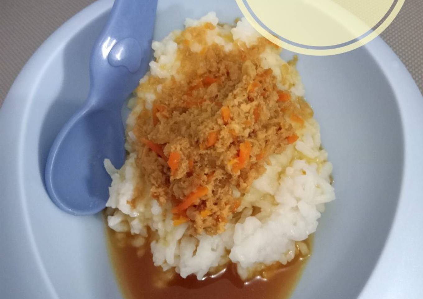 MPASI 9-11M Nasi tim semur daging ayam