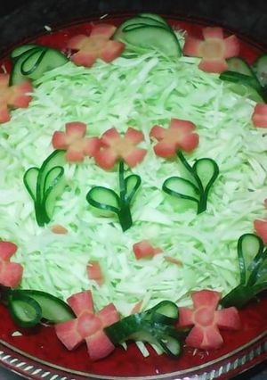 A picture of Fresh vegetables salad.