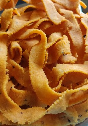 A picture of Ribbon Pakkoda/Murukku/Chakli.