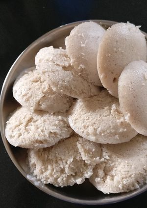 A picture of Barnyard Millet Idli.