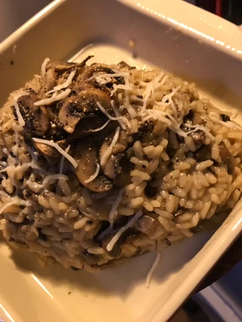 Recipe Mushroom onion risotto the Delicious Can spoil the tongue