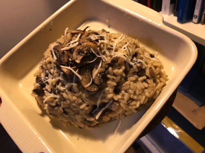 Recipe Mushroom onion risotto the Delicious Can spoil the tongue