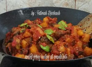 Foto resep Sambal goreng kentang ati ampela pete