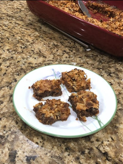 A picture of 7 layer bar.