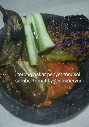Foto resep Terong bakar penyet tongkol sambel tomat