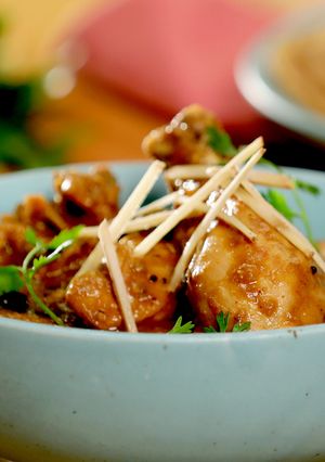 A picture of Chicken Dalcha.