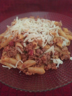 Una foto de Macarrones con carne