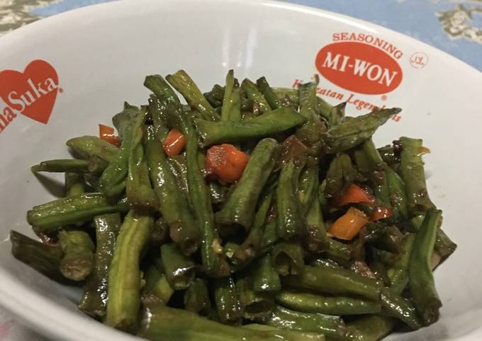 Bagaimana Membuat Tumis kacang panjang #BikinRamadanBerkesan #Day1 yang Enak Banget