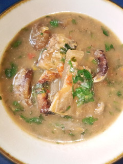 A picture of Holiday Nsala soup.