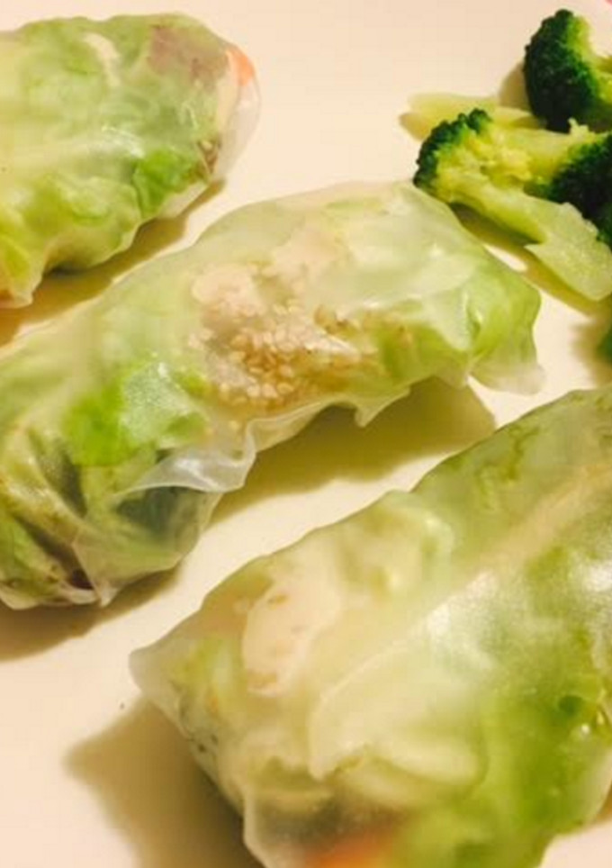 Una foto de Rollitos veganos de verdura