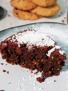 Une photo de Gâteau choco coco vegan by Camille de Maison Le Goff