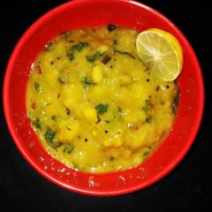 A picture of Andhra style aloo sabzi.