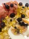 Dos ensaladas, para dos gustos. Con caviar de acetto y caviar de aceite de oliva virgen