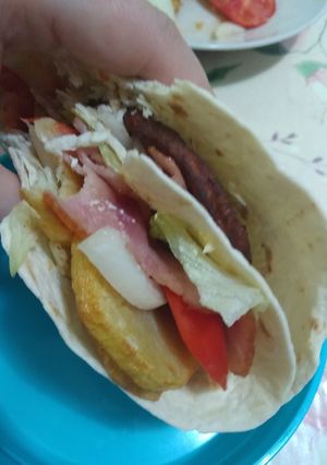 Φωτογραφία της συνταγής Τορτίγια μπιφτέκι