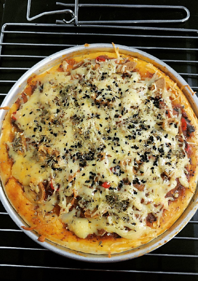 Foto resep Pizza panggang oven (tanpa proofing)