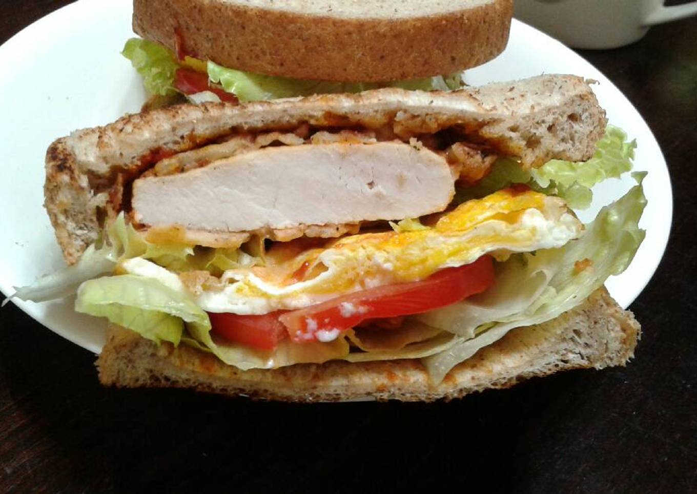 Chicken sandwich Roti Gandum