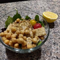 A picture of Lemon tempeh salad.