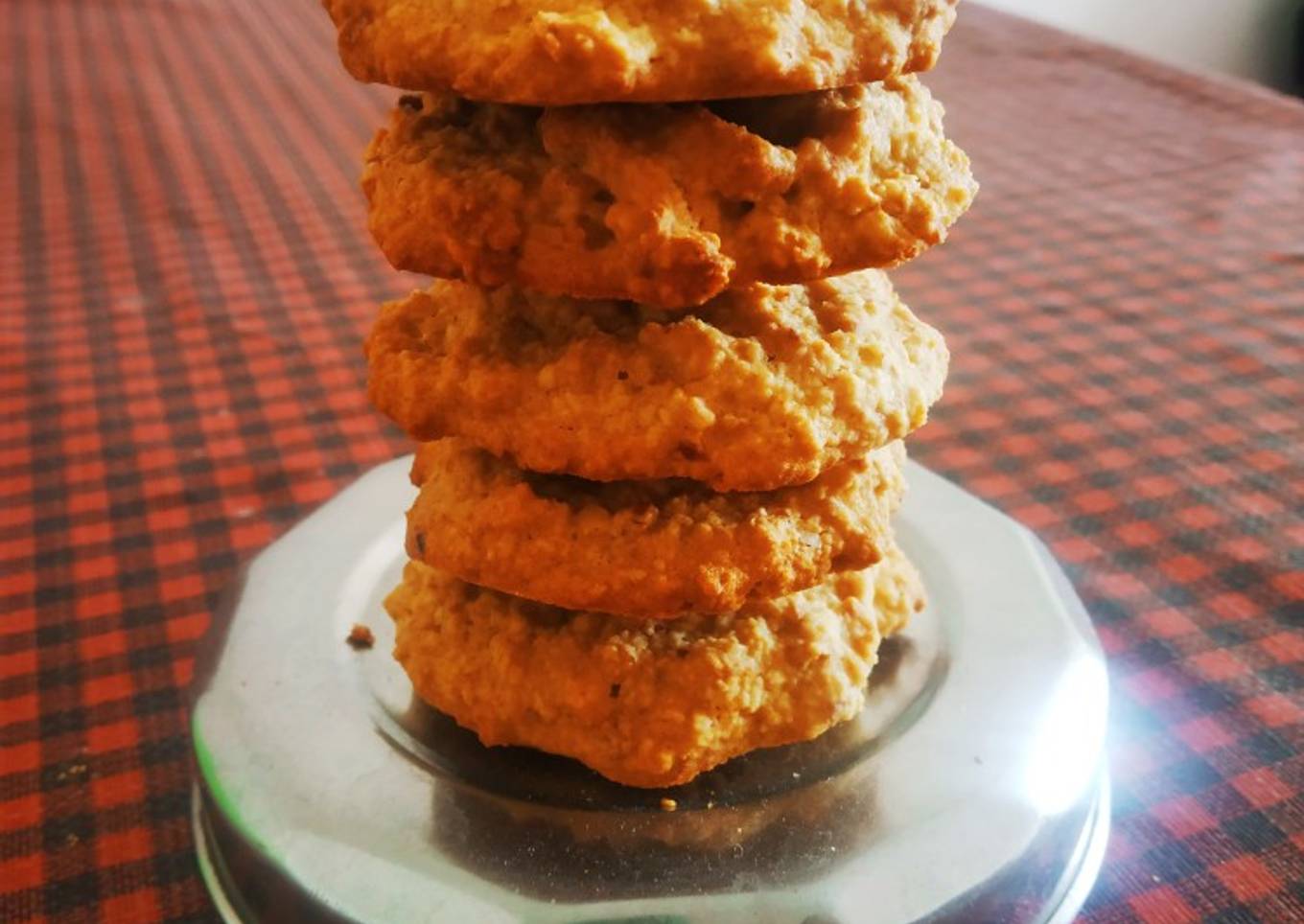 Orange oats cookies