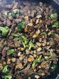 Tumis Brokoli 🥦 Daging sapi 🥩+ Jamur Shitakee 🍄.. 😋😋😋