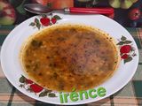 Tarhonya leves.🧅🧄🌶 (Irénce módra.)