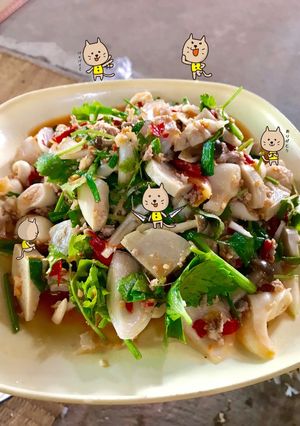 รูปของ ยำไส้ตัน (ใส่หมูยอ)