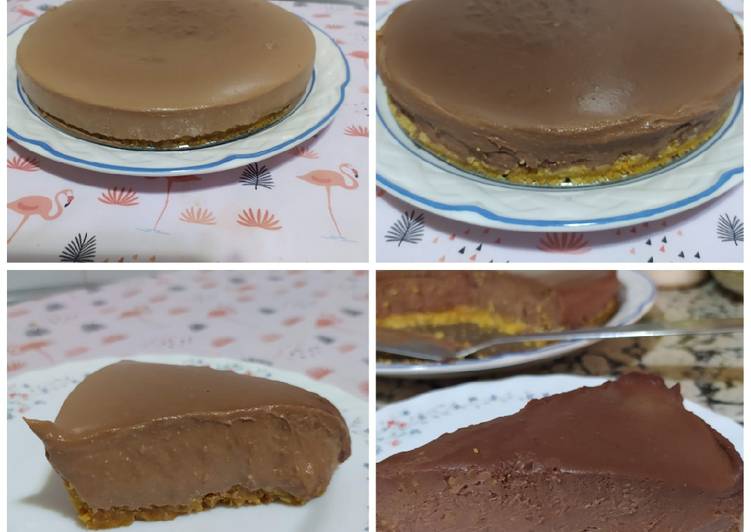 Tarta de queso de chocolate (sin horno)