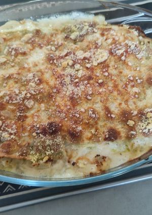 Une photo de Gratin de ravioles au choux fleur