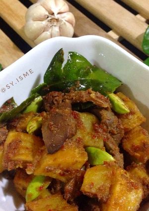 Foto resep Sambal Goreng Kentang Ati Ampela Petai