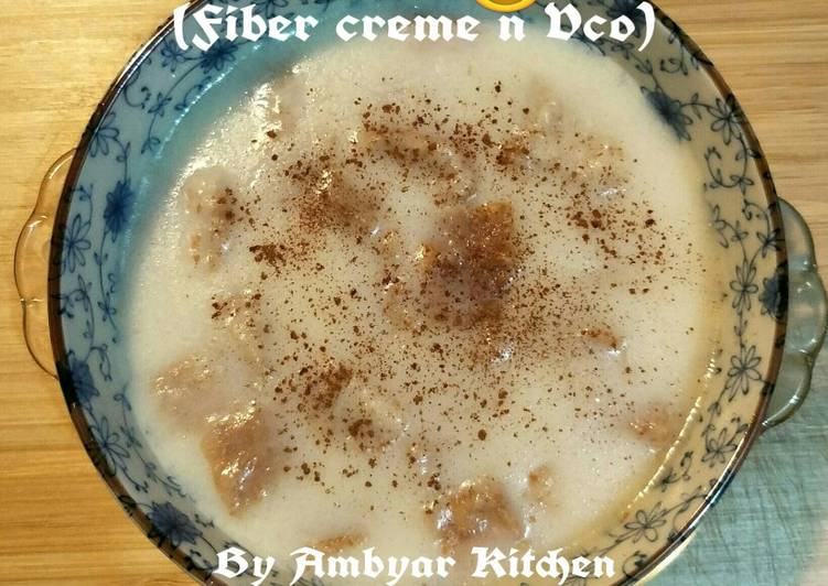 Resep Bubur Pinggiran Roti Tawar 😃 (With Fiber creme n Vco) Anti Gagal