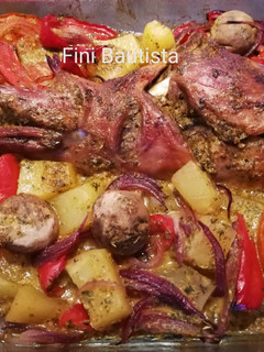 Una foto de Pierna de lechal al horno