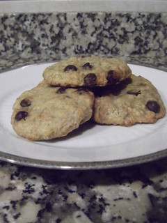 Una foto de Galletas de avena, plátano y chocolate