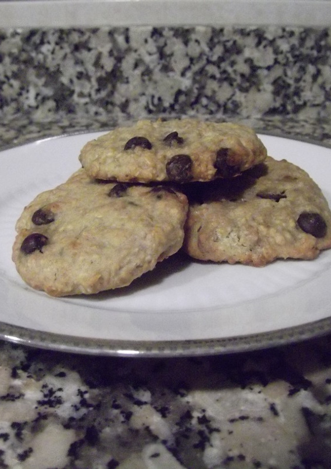 Una foto de Galletas de avena, plátano y chocolate