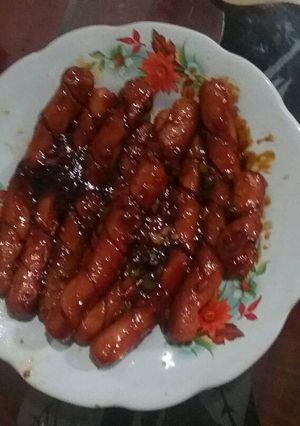 Foto resep Sosis bumbu asam manis