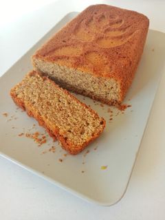 Una foto de Bizcocho integral de limón sin azúcar con Thermomix
