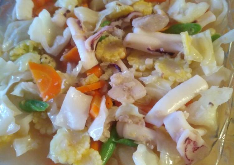 Resep Capcay cumi simple yang Sempurna