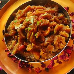 A picture of Moong dal Halwa.