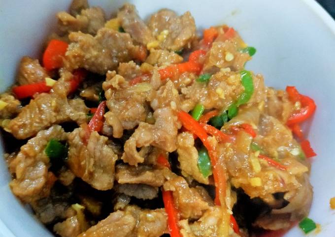 Daging sapi saos teriyaki