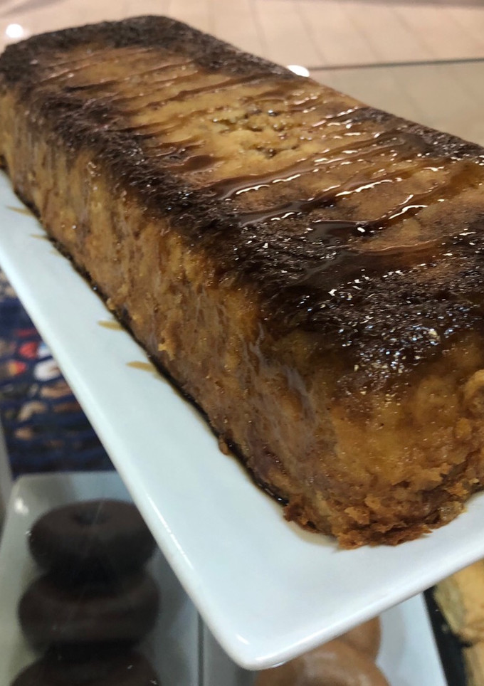 Una foto de Puding con manzana y canela
